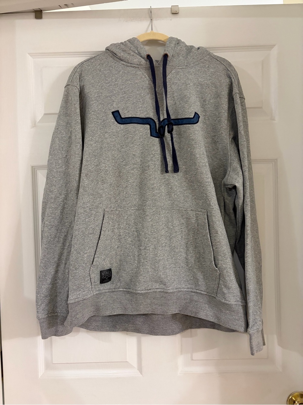 Kimes Ranch Sweatshirt large gray western rodeo hoodie pullover unisex